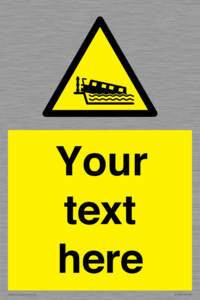 Custom warning grounding narrow boat on lock cill